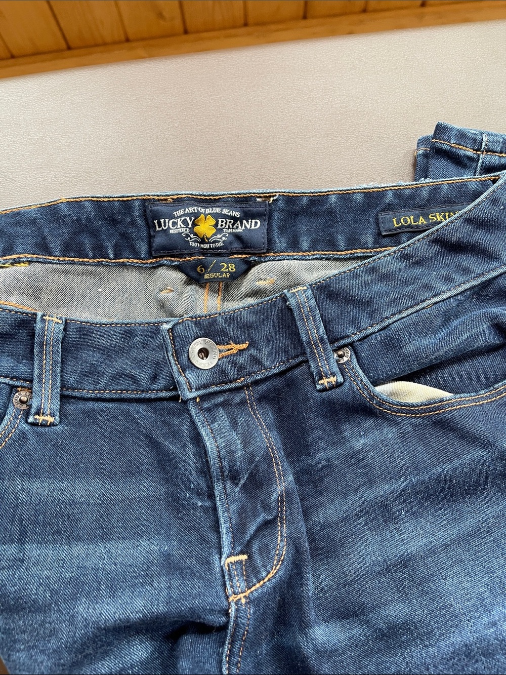 Lucky Brand Woman’s Lola Skinny Jeans - Dark Blue Denim